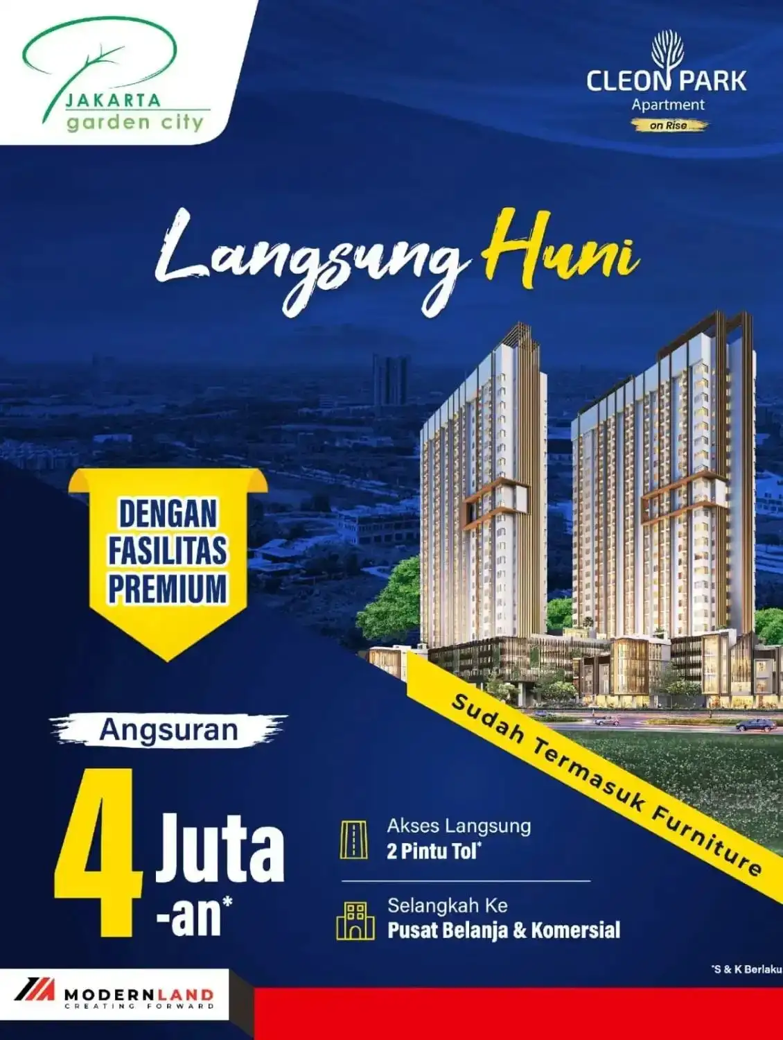 Info-Apartemen-Cleon-Park-Jakarta-Garden-City-banner penawaran 1